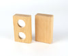 Bauspiel Fairy Tale Window Blocks, Natural with Mirror Pane - vendor-unknown - Honeybee Toys