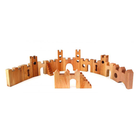 Bauspiel Large Castle 16 pieces - vendor-unknown - Honeybee Toys