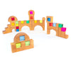 Bauspiel Lucent Castle 34 pieces - vendor-unknown - Honeybee Toys