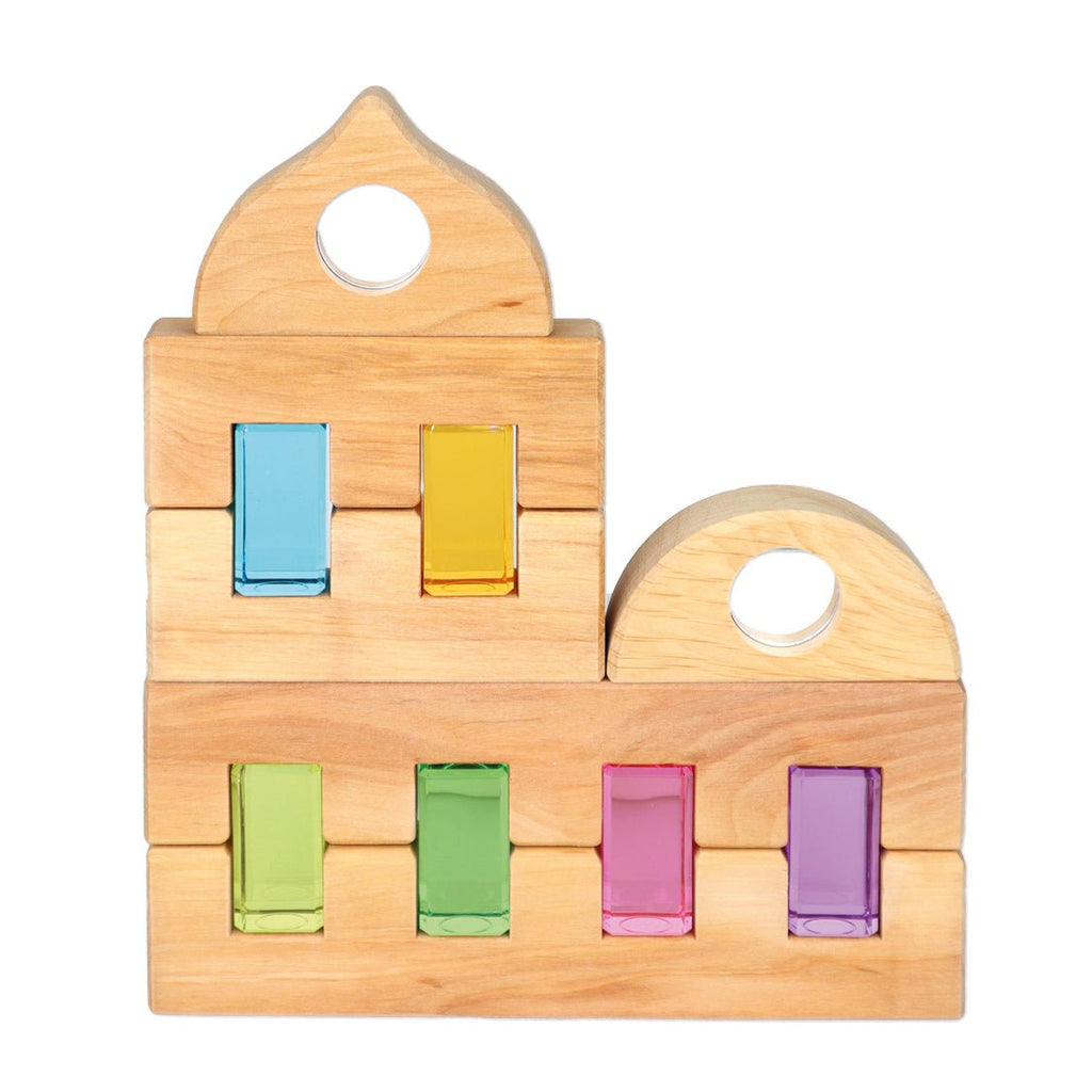Bauspiel Luminous Blocks Pastel - vendor-unknown - Honeybee Toys