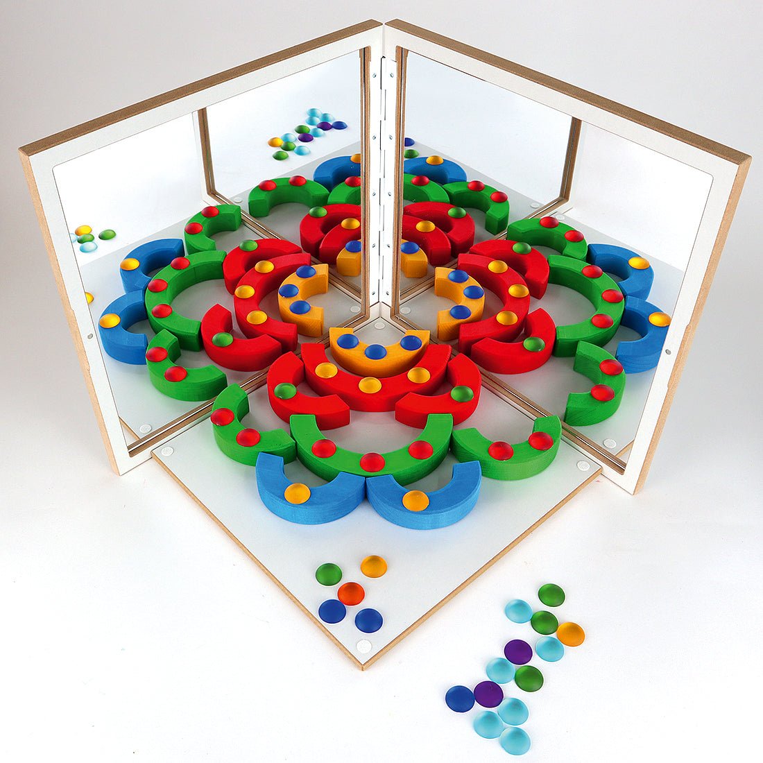 Bauspiel Mirror Case set - 153 pieces - Honeybee Toys - Honeybee Toys