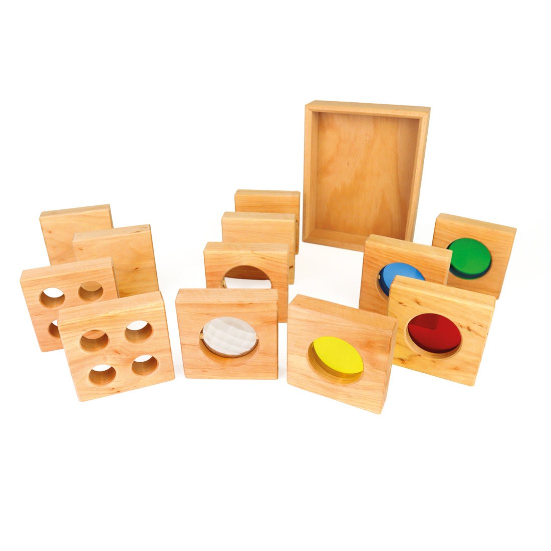 Bauspiel Optical Blocks 12 pcs - vendor-unknown - Honeybee Toys