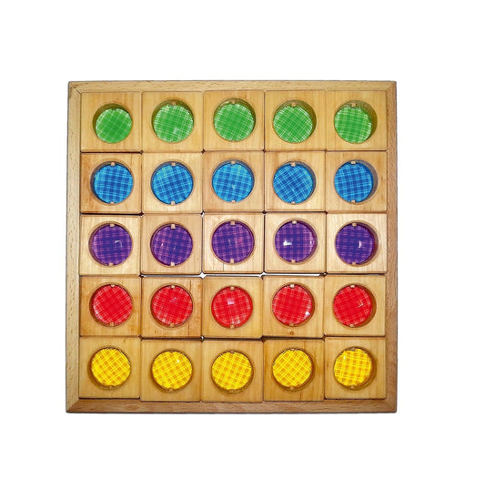 Bauspiel Stainglass Faceted Window Blocks - vendor-unknown - Honeybee Toys