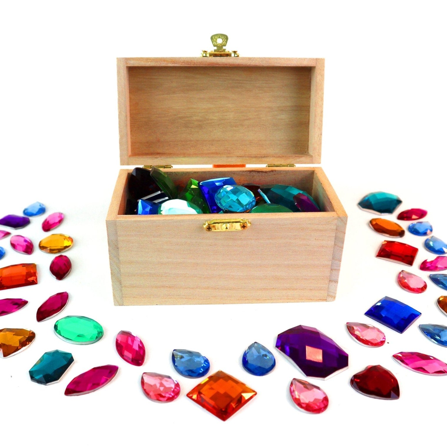 Bauspiel Treasure Chest with Sparkling Treasure - vendor-unknown - Honeybee Toys