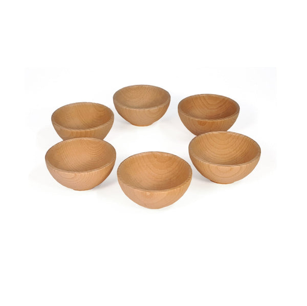 Bauspiel Wooden bowls 6 pieces