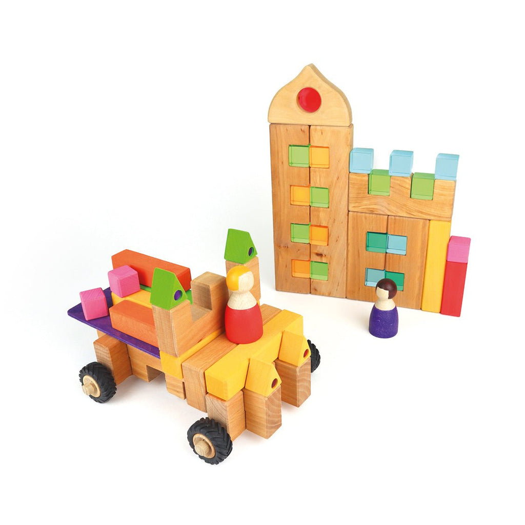 Bauspiel XXL Wheel Kit 68 pcs - vendor-unknown - Honeybee Toys