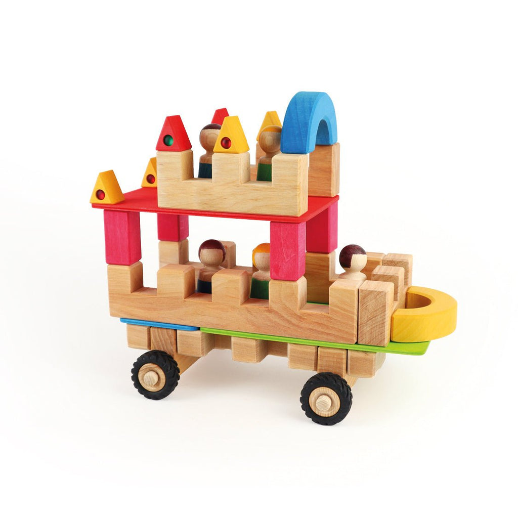 Bauspiel XXL Wheel Kit 68 pcs - vendor-unknown - Honeybee Toys