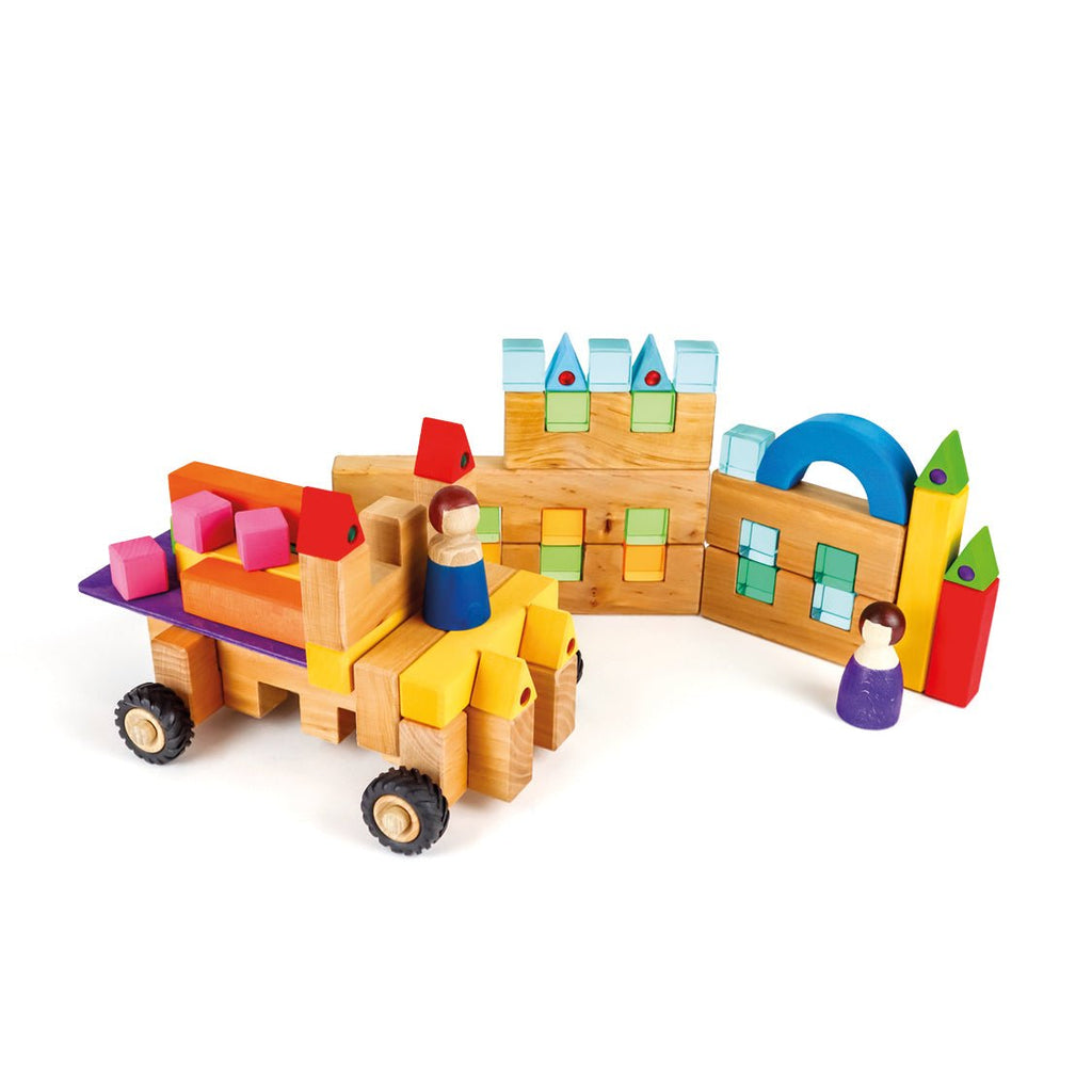 Bauspiel XXL Wheel Kit 68 pcs - vendor-unknown - Honeybee Toys