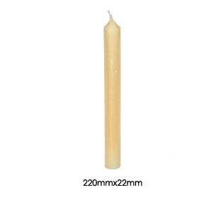 Beeswax Dinner Candle 220 x 22 - vendor-unknown - Honeybee Toys