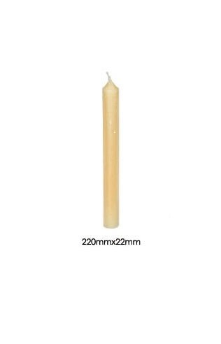 Beeswax Dinner Candle 220 x 22 - vendor-unknown - Honeybee Toys