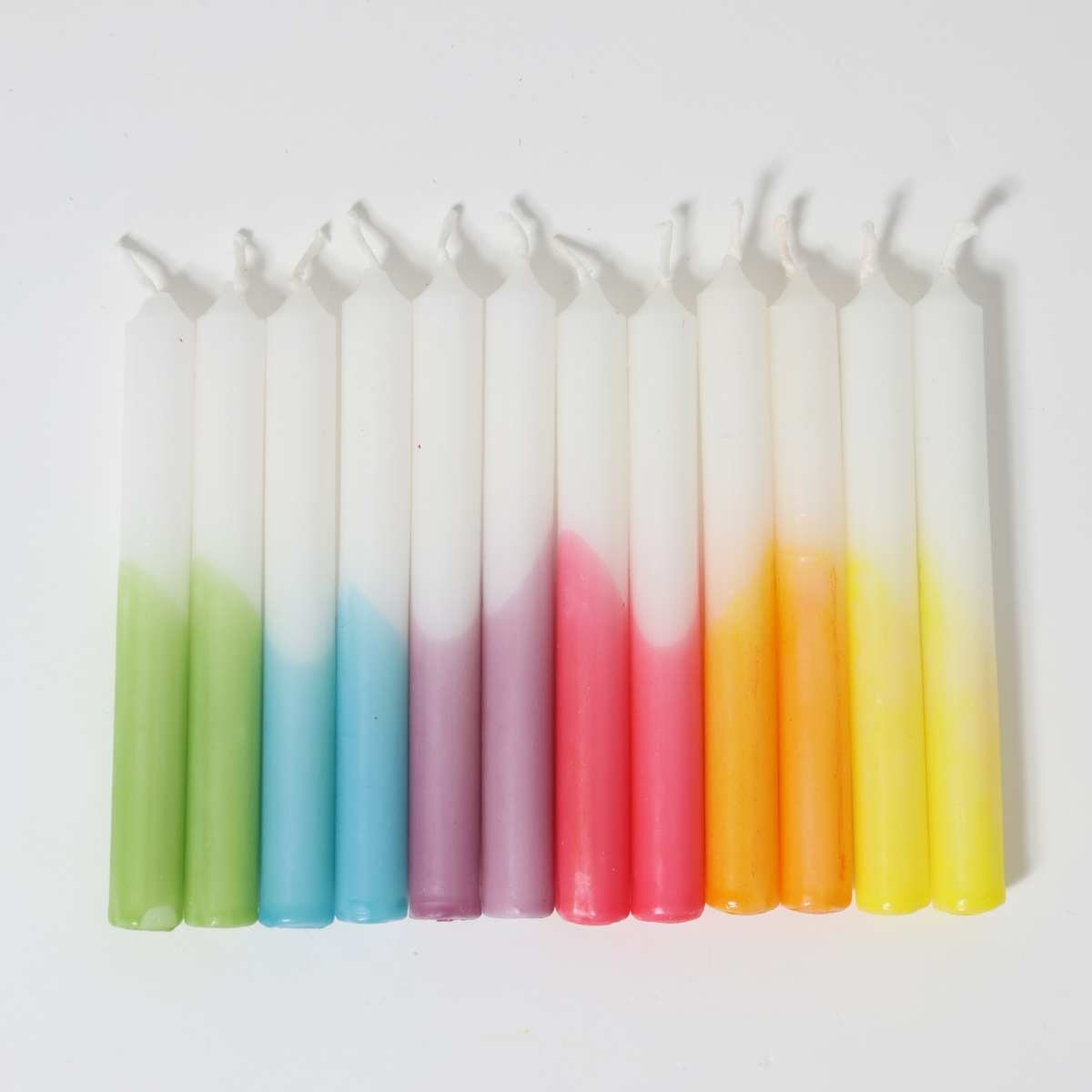 Candles Dip Dye Rainbow - vendor-unknown - Honeybee Toys