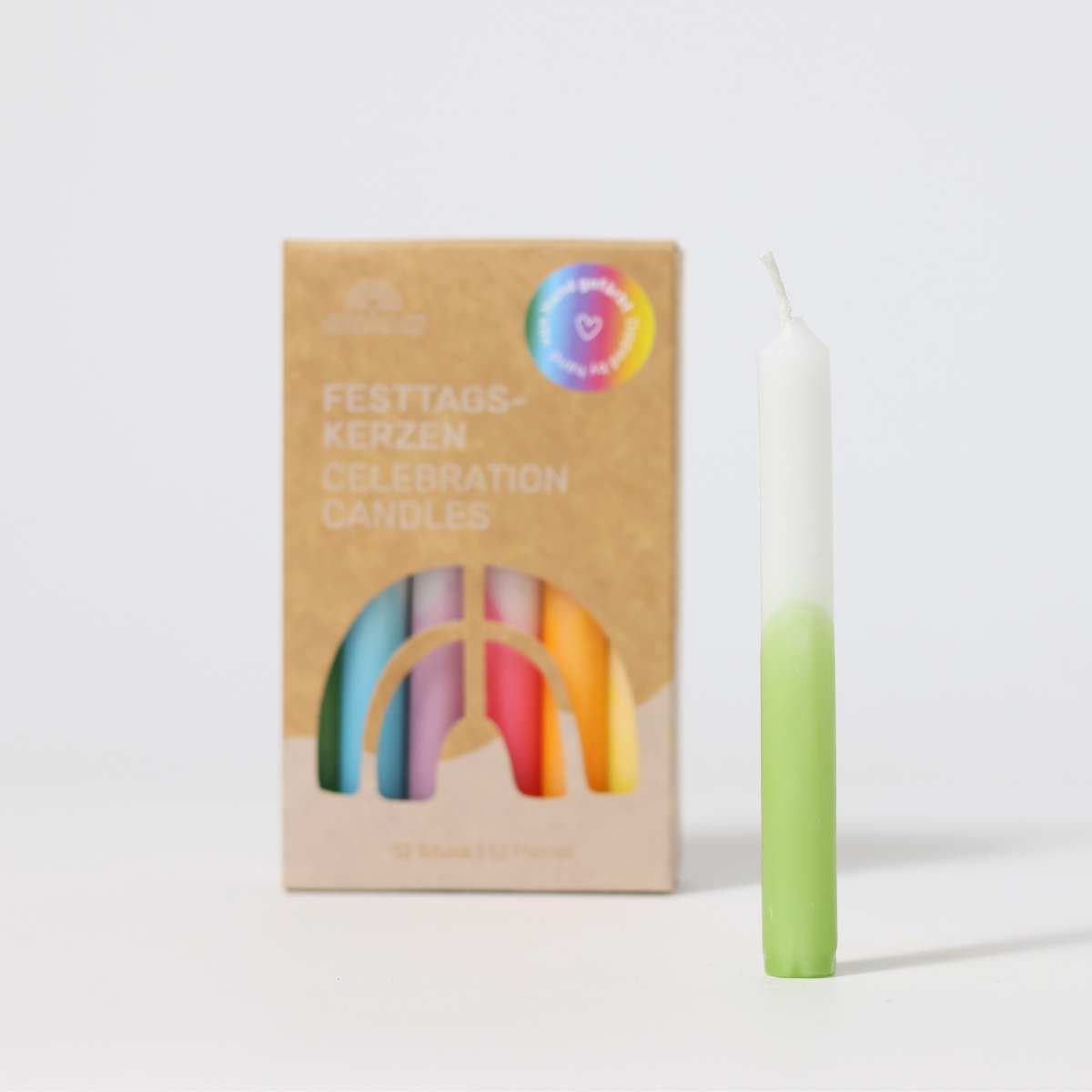 Candles Dip Dye Rainbow - vendor-unknown - Honeybee Toys