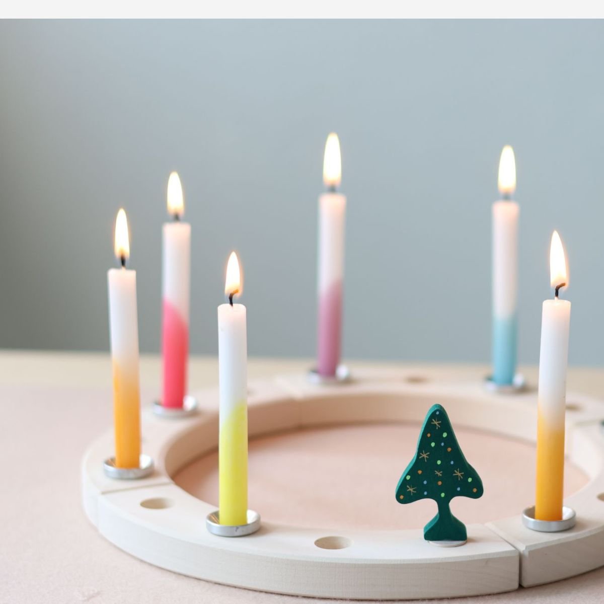Candles Dip Dye Rainbow - vendor-unknown - Honeybee Toys