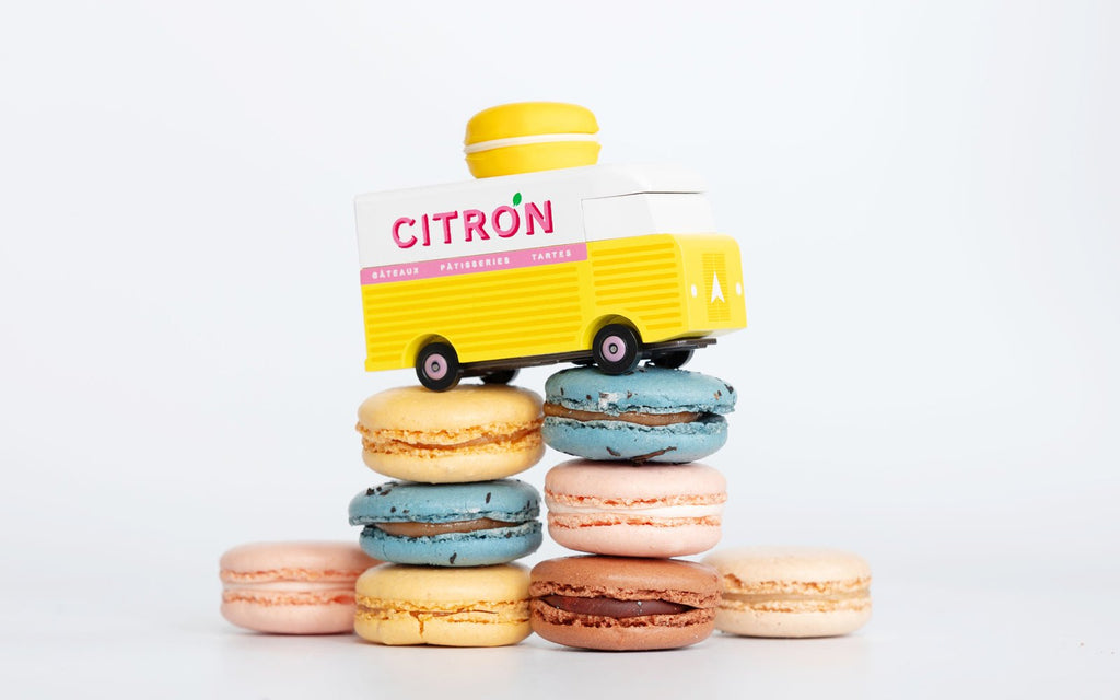 Candylab - Yellow Macaron Van - vendor-unknown - Honeybee Toys