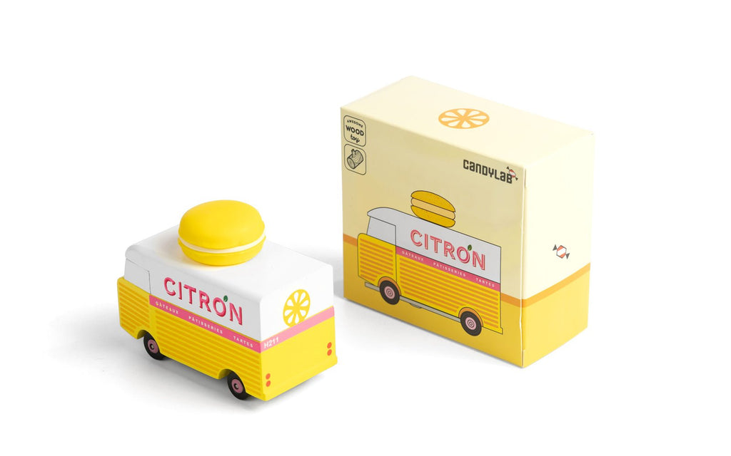 Candylab - Yellow Macaron Van - vendor-unknown - Honeybee Toys