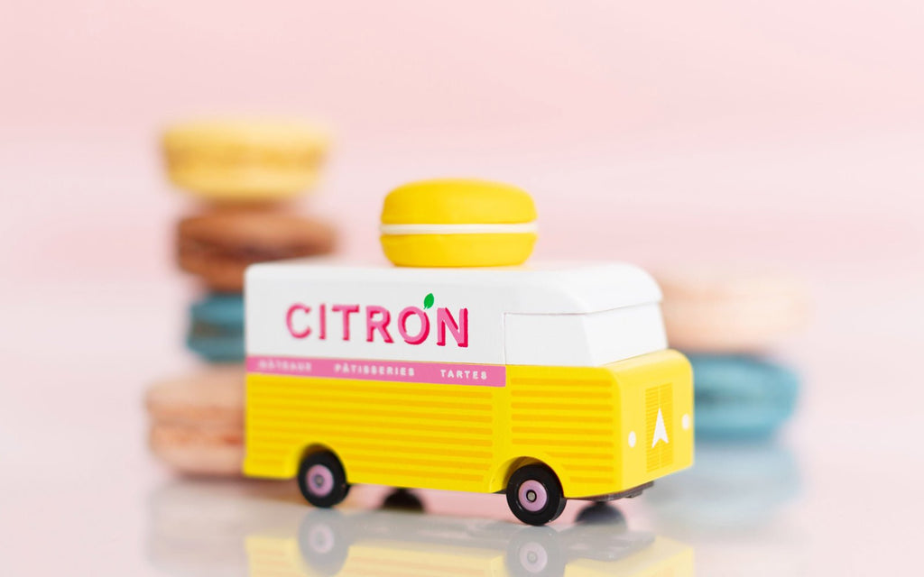 Candylab - Yellow Macaron Van - vendor-unknown - Honeybee Toys