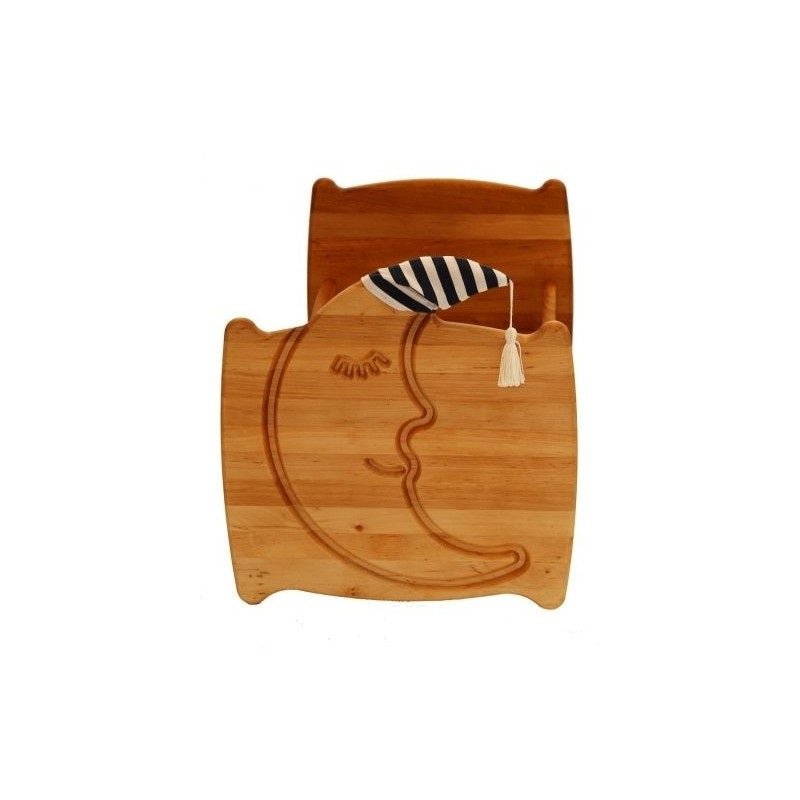Drewart Bed with Moon and Bedding - vendor-unknown - Honeybee Toys