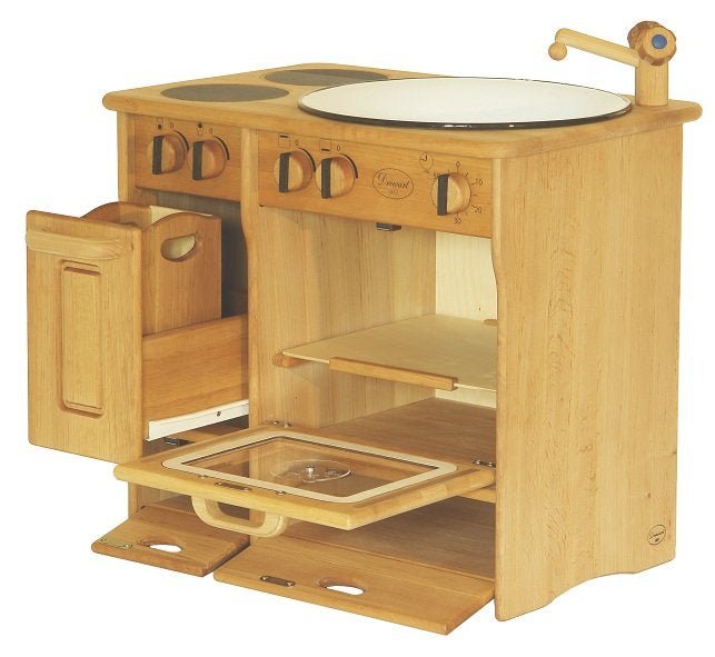 Drewart Cooker and Sink Combo, Natural - vendor-unknown - Honeybee Toys