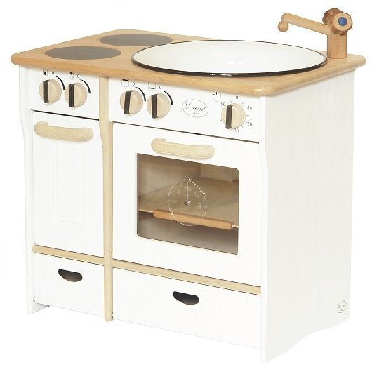 Drewart Cooker and Sink Combo, White - vendor-unknown - Honeybee Toys