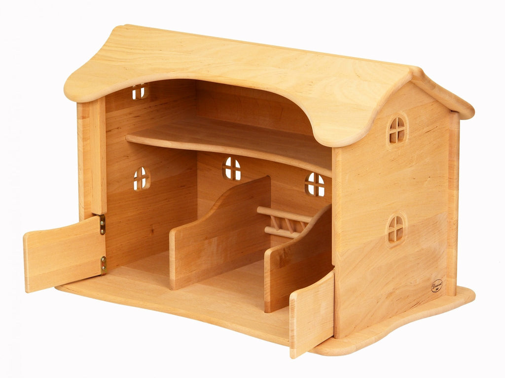 Drewart Cow Shed Natural Roof - vendor-unknown - Honeybee Toys