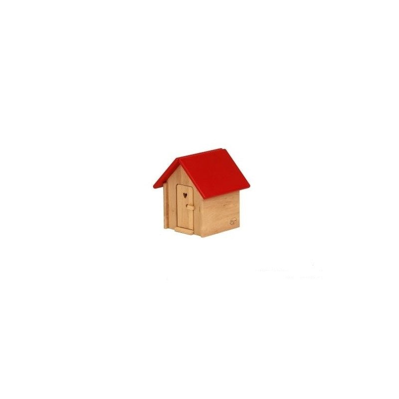 Drewart Toilet with Gable Red Roof - vendor-unknown - Honeybee Toys