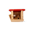 Drewart Toilet with Gable Red Roof - vendor-unknown - Honeybee Toys