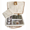 Egmont Tin Tea Set Forest in Wicker Basket - vendor-unknown - Honeybee Toys