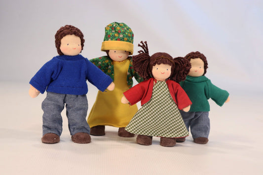Evi Doll Dressable Family with Brown Hair - vendor-unknown - Honeybee Toys