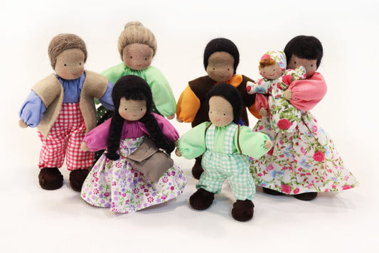 Evi Doll Family With Medium Skin - vendor-unknown - Honeybee Toys