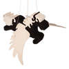 Fauna Jumping Toy Pegasus, Black and White - vendor-unknown - Honeybee Toys