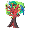 Fauna Puzzle Bird Tree, South America - vendor-unknown - Honeybee Toys