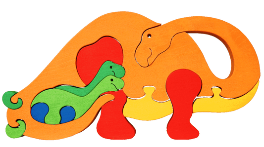 Fauna Puzzle Brontosaurus - vendor-unknown - Honeybee Toys