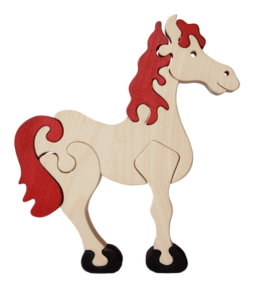 Fauna Puzzle Horse - vendor-unknown - Honeybee Toys