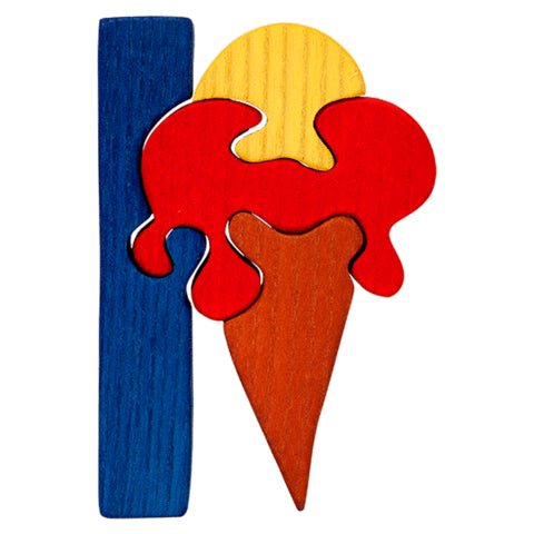 Fauna Puzzle I - Ice cream - vendor-unknown - Honeybee Toys