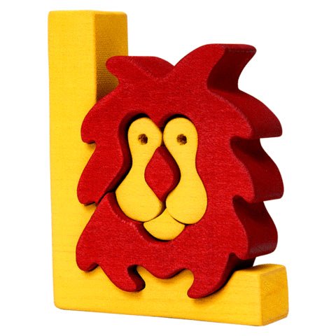 Fauna Puzzle L - Lion - vendor-unknown - Honeybee Toys