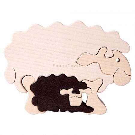 Fauna Puzzle Lamb - vendor-unknown - Honeybee Toys