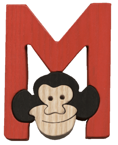 Fauna Puzzle M - Monkey - vendor-unknown - Honeybee Toys