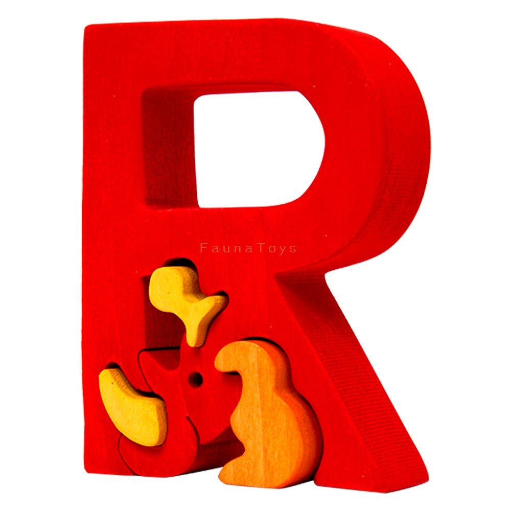 Fauna Puzzle R - Rhino - vendor-unknown - Honeybee Toys