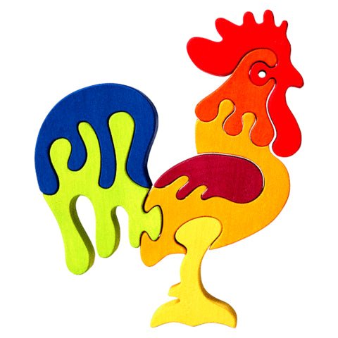 Fauna Puzzle Rooster - vendor-unknown - Honeybee Toys