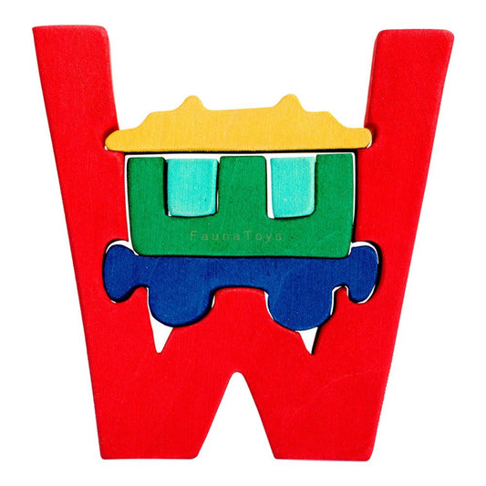 Fauna Puzzle W - Wagon - vendor-unknown - Honeybee Toys