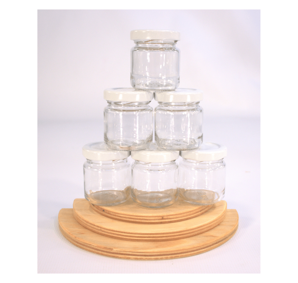 Glass Jars for Painting (6) - vendor-unknown - Honeybee Toys