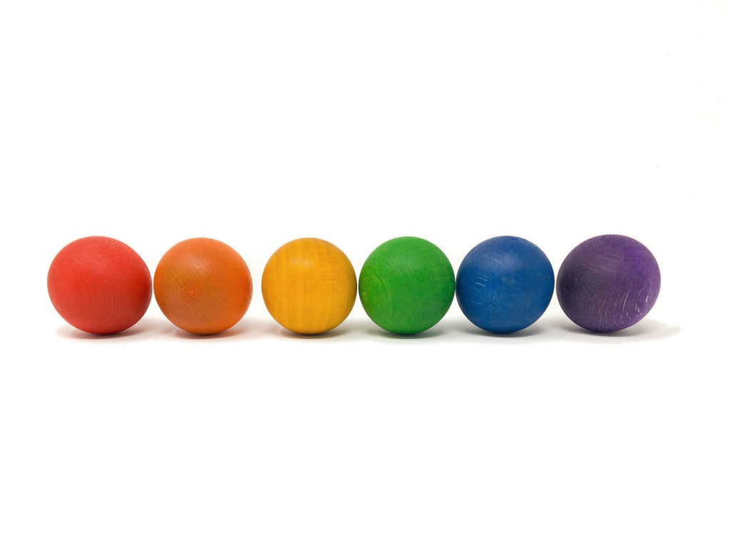 Grapat Balls Coloured, 6 pieces - vendor-unknown - Honeybee Toys