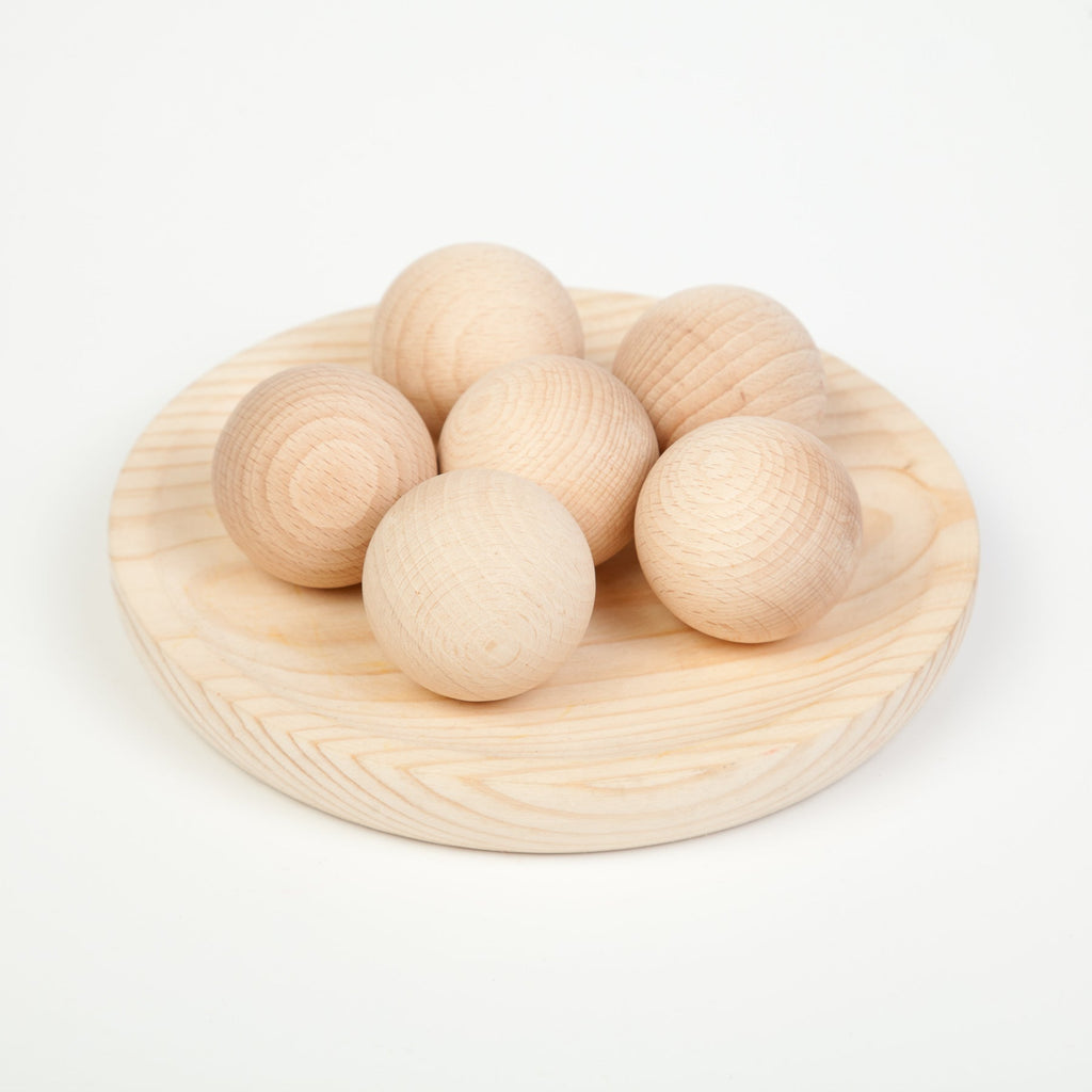 Grapat Balls Natural, 6 pieces - vendor-unknown - Honeybee Toys