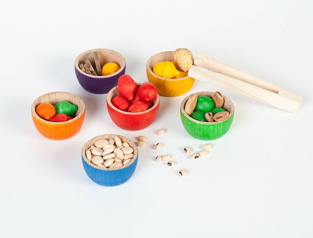 Grapat Bowls & Acorns - vendor-unknown - Honeybee Toys