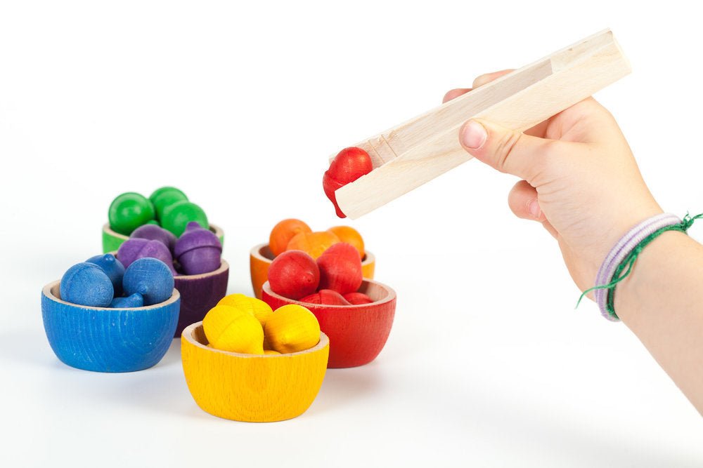 Grapat Bowls & Acorns - vendor-unknown - Honeybee Toys