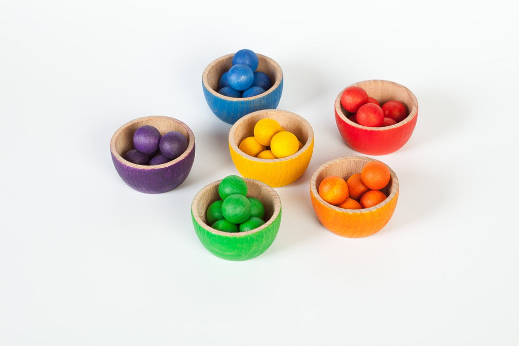Grapat Bowls & Marbles - vendor-unknown - Honeybee Toys