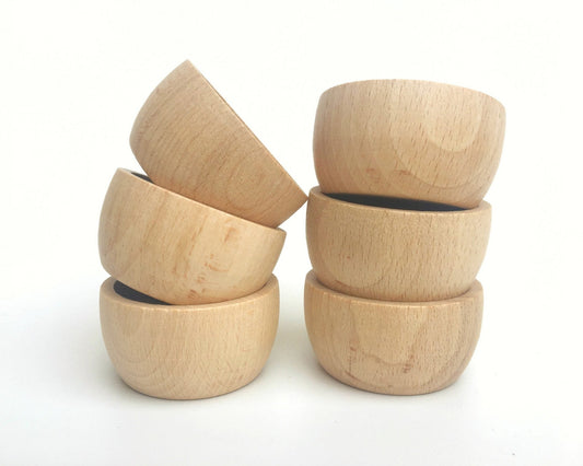 Grapat Bowls Natural, 6 pieces - vendor-unknown - Honeybee Toys