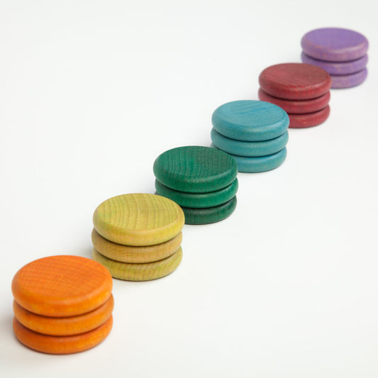 Grapat Coins 6 Additional Colours, 18 pieces - vendor-unknown - Honeybee Toys