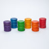 Grapat Coins 6 Colours, 36 pieces - vendor-unknown - Honeybee Toys