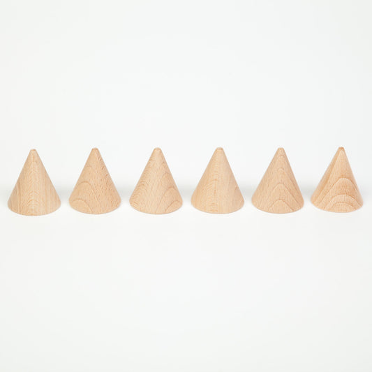 Grapat Cones Natural, 6 pieces - vendor-unknown - Honeybee Toys